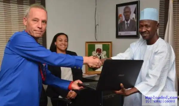 US Donates Six Laptops To EFCC (Photos)